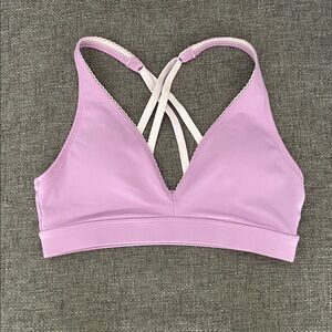 aerie Lavender Strappy V-Neck Bralette